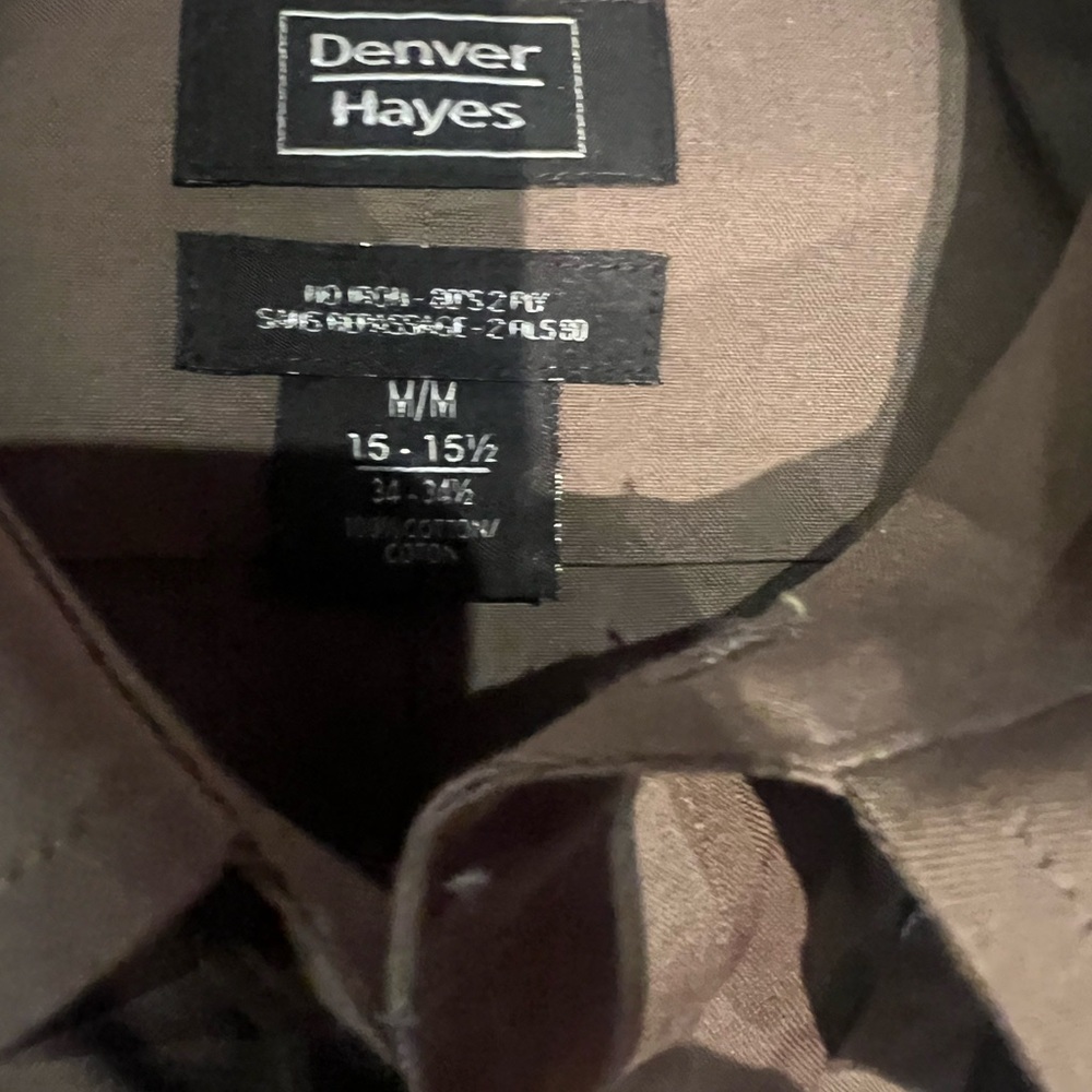 Denver Hayes Men's Tan Shirt Brand New